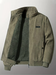 Men's Corduroy Fleece Jacket for Winter