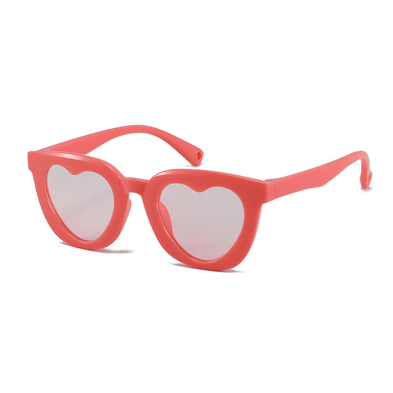 Heart Shape Sunglasses Sun Protection for Girls Boys