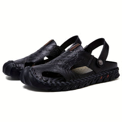 Men's Casual Slip On Closed Toe Sandals