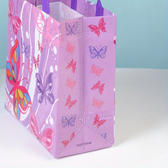 4pcs Butterfly Print Non-woven Bags Portable Handbag