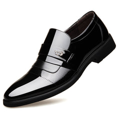 Men's Cap Toe Patent Dress Shoes