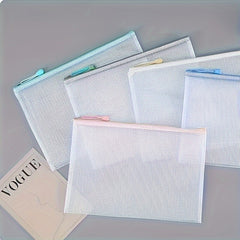100pcs Mesh File Bag Waterproof Office School Travel Bag