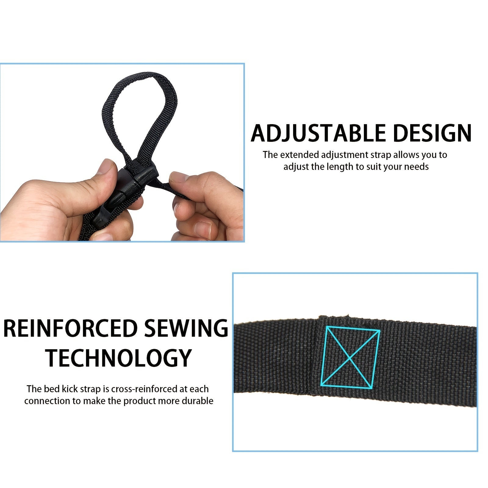 Bed Ladder Straps With Handles - Adjustable Stand Up Assist