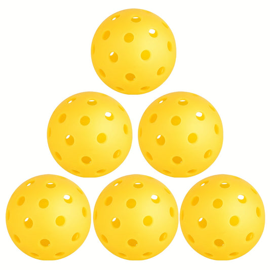 6pcs Outdoor USAPA Approved Pickleballs For Training