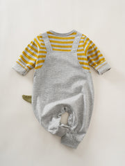 Unisex Dinosaur Print Jumpsuit