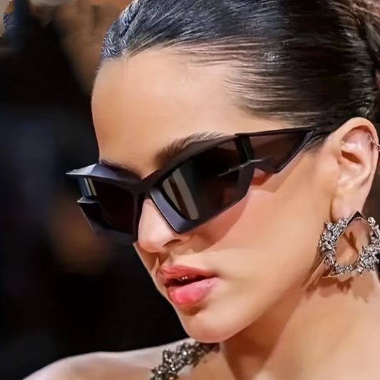 Cyberpunk Y2K Sunglasses Thick Frame Hip Hop Shades