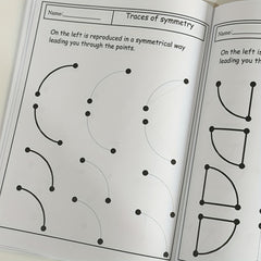Mirror Line Segment Practice Workbook for Kids