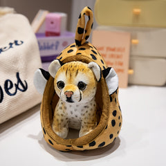 Adorable Mixed Animal Nest Plush Toy Soft Polyester Stuffed Animal Gift