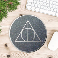 Round Mouse Pad 20cmx20cm Non Slip Rubber Base Washable