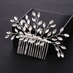 Crystal Pearl Bridal Hair Comb Wedding Accessory