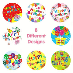 500 Cartoon Birthday Blessing Stickers Roll Self Adhesive Label Decoration