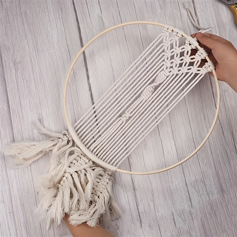 12pcs Bamboo Embroidery Hoop DIY Frame Set