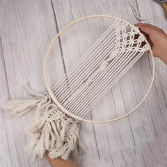 12pcs Bamboo Embroidery Hoop DIY Frame Set