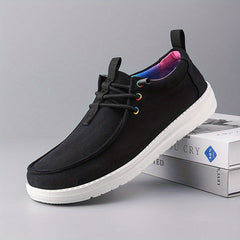 Men's Lightweight Comfy Loafers - Casual Elastic Band Shoes