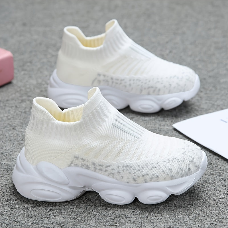 Girls Woven Mesh Sneakers Soft Soled Ultra-light