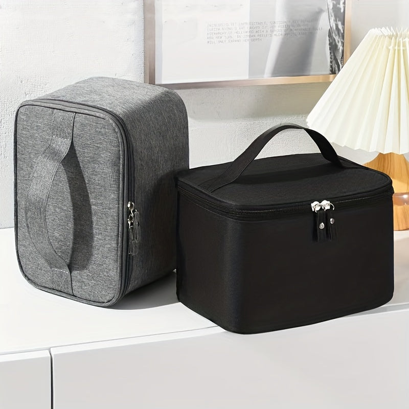 Men's Large Capacity Denim Travel Makeup Bag Water Resistant Shaving Bag