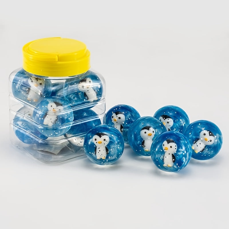 6pcs Funny Toy Balls 43mm Mixed Bouncy Ball for Children