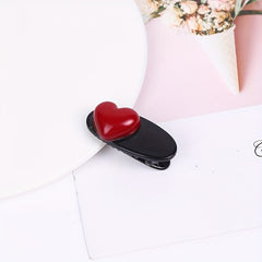 4pcs Retro Heart Decor Hair Clips Hair Pins Hair Accessories For Women Girls