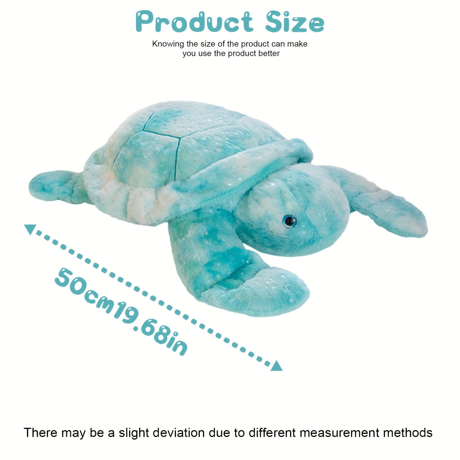 Adorable Sea Turtle Plush Doll Soft Dreamy Colors Stuffed Animal Doll
