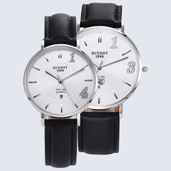 KUERST Ultra Thin Quartz Watch Calendar Romantic Wristwatch Gift
