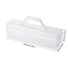 Plastic Student Art Tool Box Calligraphy Brush Paint Pen Storage Box