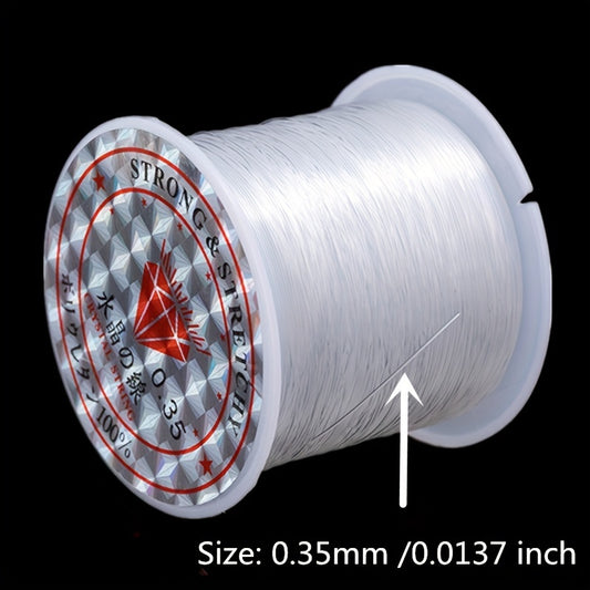 0.2mm Clear Fishing Line Beading Cord for Jewelry Making