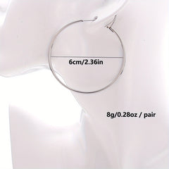 Boho Sexy Hoop Earrings Iron Jewelry Female Gift