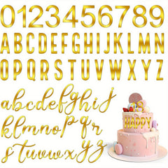 Acrylic Number Alphabet Cake Topper 0 9 Numbers A Letter Name Cupcake Toppers