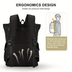 Large Capacity Preppy Backpack Anti Theft Back To School Bag Casual Travel Daypa