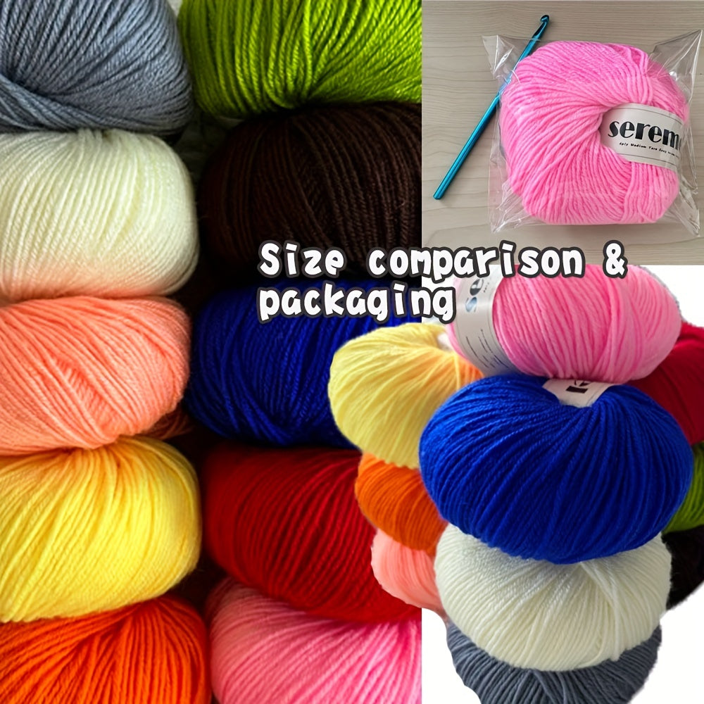 4-Ply Acrylic Yarn 50g - Crochet Knit Scarf Hats DIY Crafts