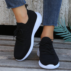 Women's Casual Flying Woven Sneakers Breathable Running Shoes
