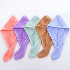 Coral Fleece Hair Towel Absorbent Quick Drying Scrunchies