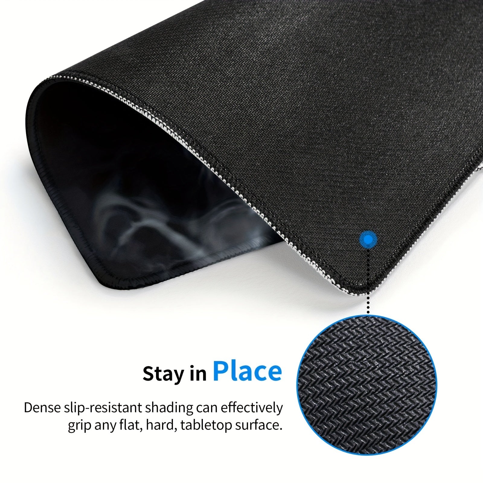 Skull Smoking Pattern Mouse Pad - Office Home Gaming Accessory