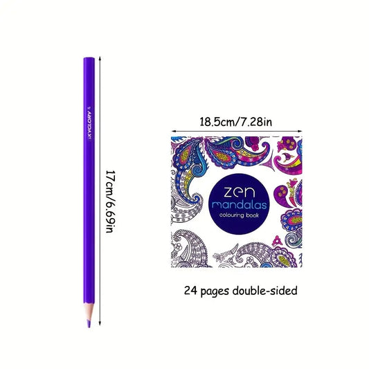 36 Colored Pencils & Sketchbook Set