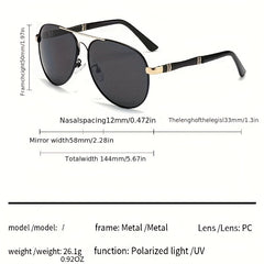 Polarized Aviator Sunglasses UV400 Sun Shades for Driving