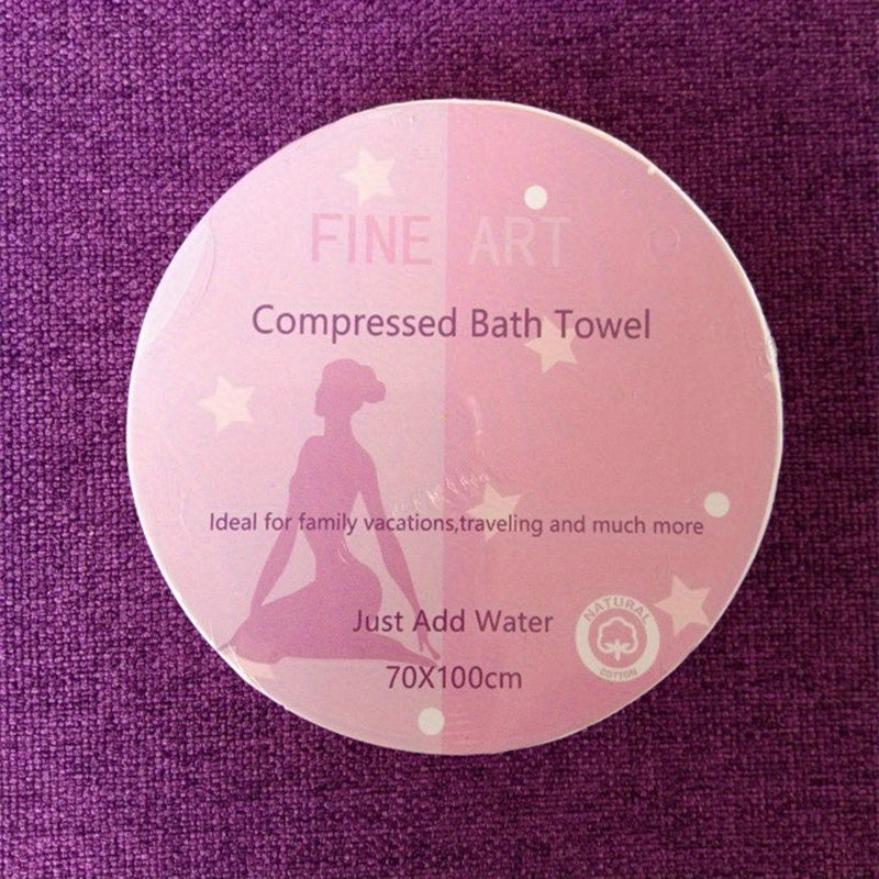 1pc Disposable Compressed Towel for Travel Hiking Camping