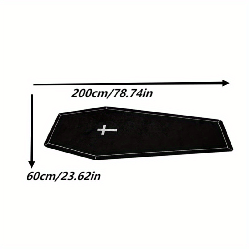 Halloween Coffin Rug Soft Modern Decoration
