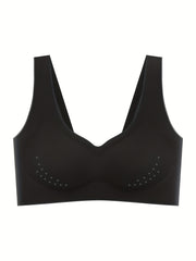 Breathable Mesh Wireless Bra, Seamless Everyday Lingerie