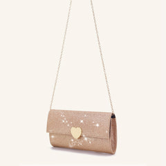 Glitter Evening Clutch Bag Dinner Purse For Wedding Party Prom