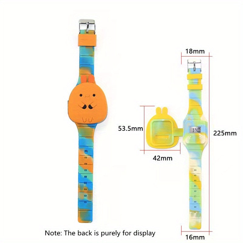 Children's Cartoon Flip Digital Watch