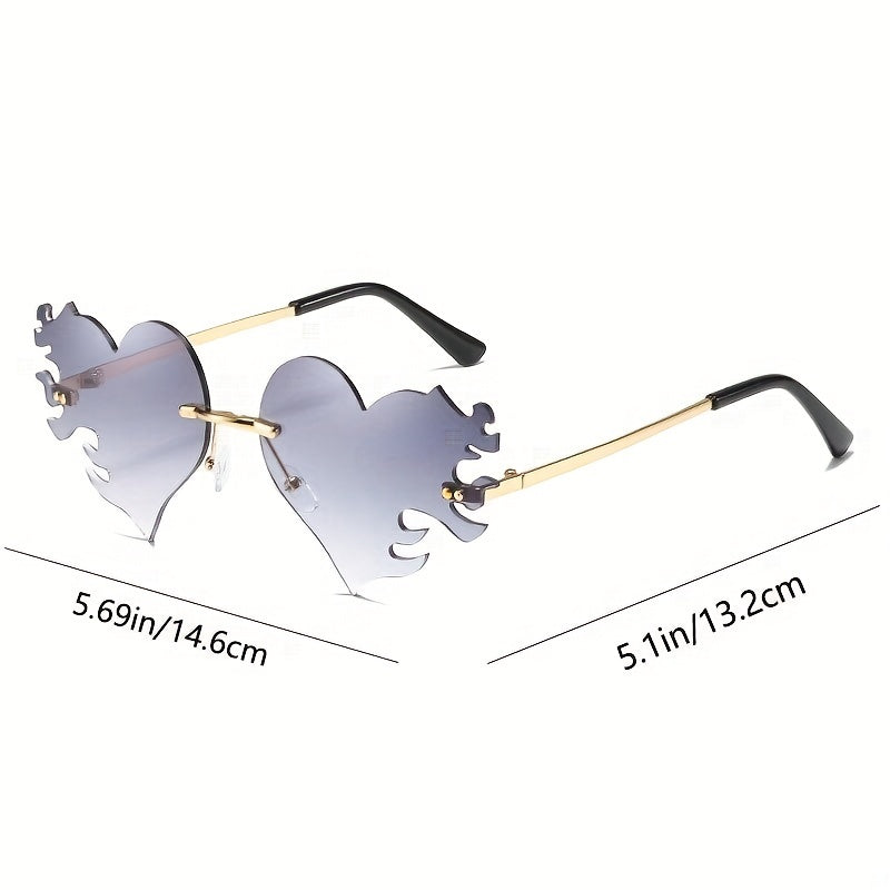 Heart Shape Sunglasses UV Protection Sunglasses For Travel