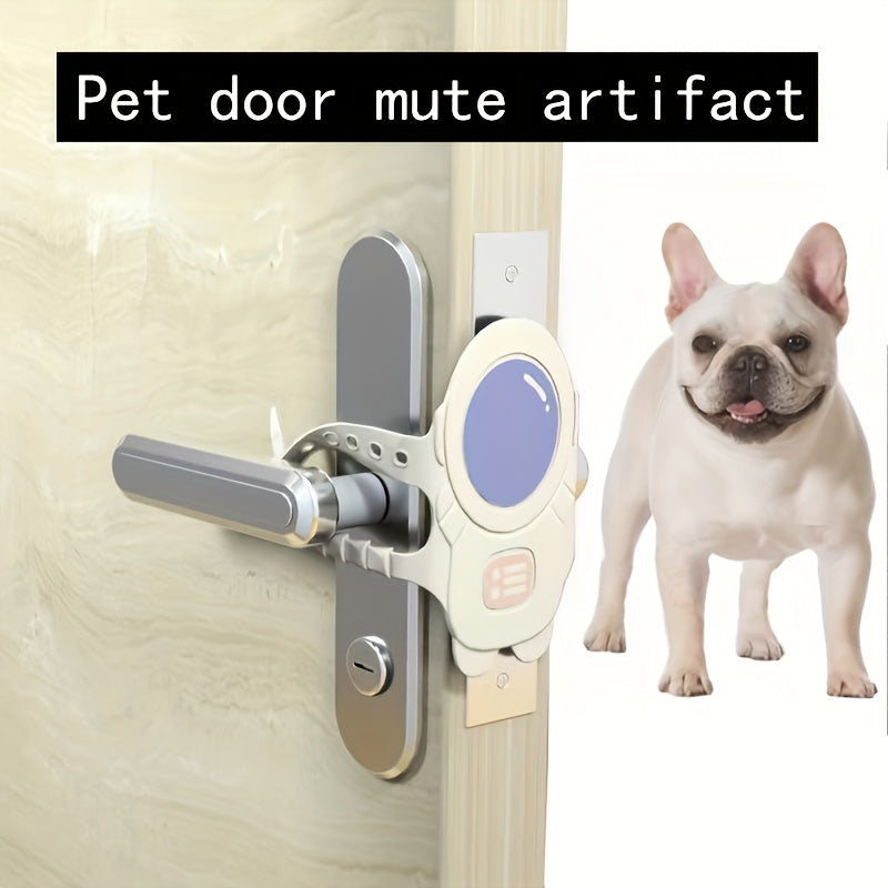 Pet Astronaut Shape Dog Door Silent Safety Lock Sticker