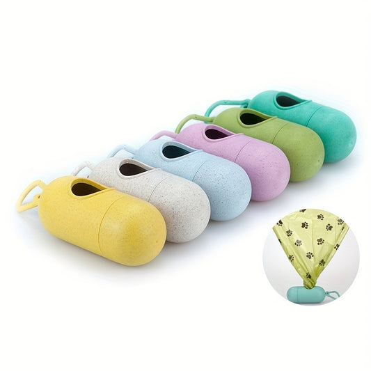 Portable Pet Waste Bag Dispenser with Pet Garbage for Outdoor Walking