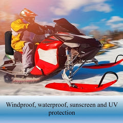 Heavy Duty Outdoor Snowmobile Motorcycle Cover 600D Oxford Cloth