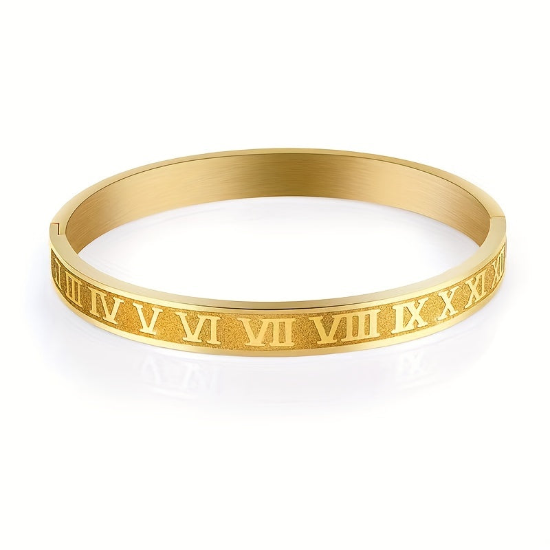Stainless Steel Golden Men's Bangle