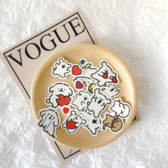 100pcs Puppy Dog Stickers Laptop Skateboard Phone Cute Animal Decals