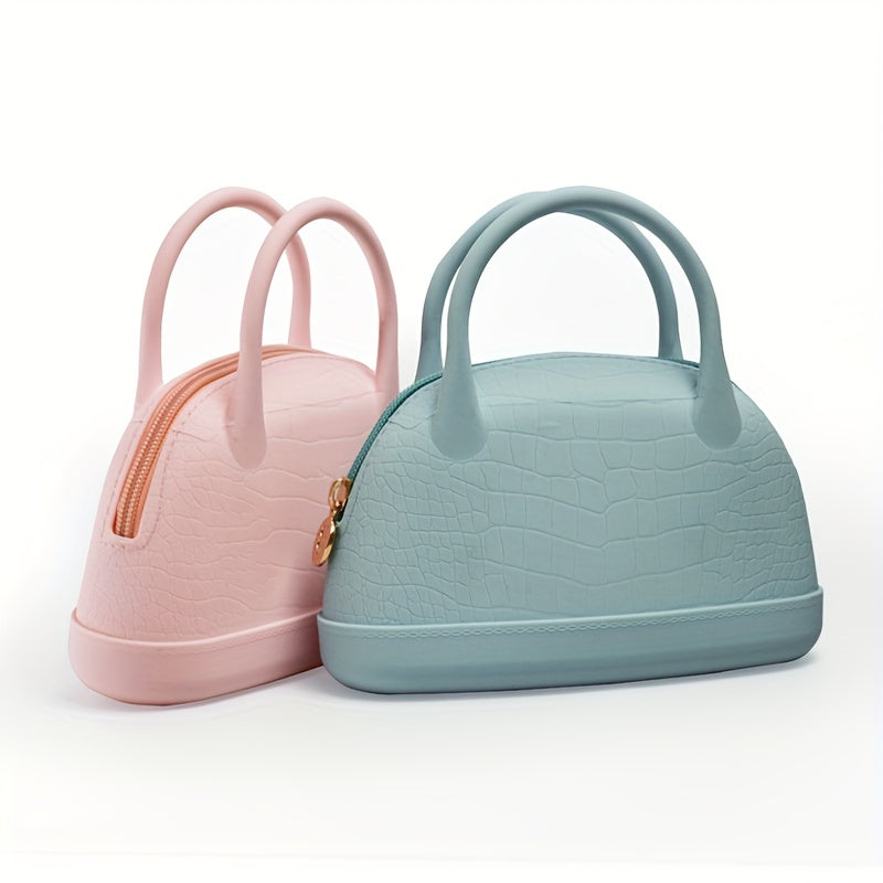 Silicone Crocodile Pattern Handbag Waterproof Makeup Pouch
