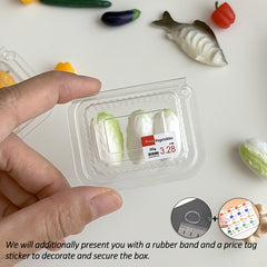 Toy House Mini Vegetable Models Detachable Supermarket Shopping Decoration Toy