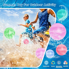 Silicone Sealing Water Balloons Quick Fill Summer Water Toys No Hurt Jelly Balls