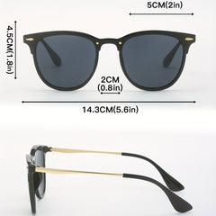 Retro Round Sunglasses Vintage Rivet UV400 Sun Shades For Men Women